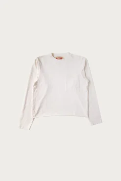 Monostereo LS Raw Hem Tee - Cloud< Tees And Sweats