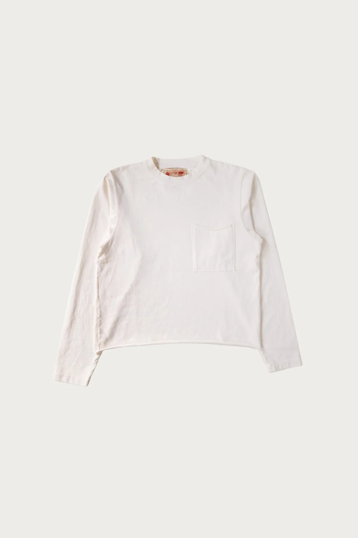 Monostereo LS Raw Hem Tee - Cloud< Tees And Sweats