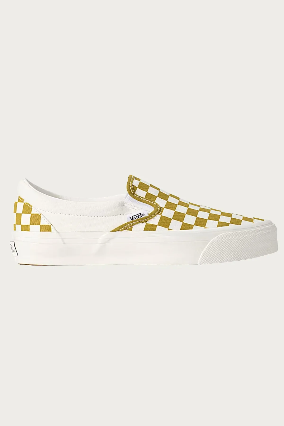 Vans LX Classic Slip-On 98 - Checkerboard Burnt Gold< Footwear
