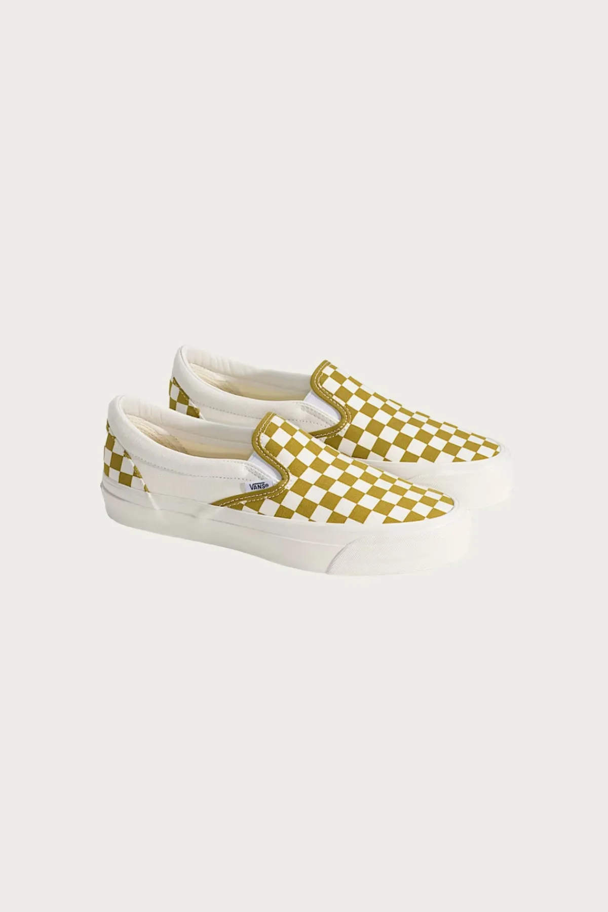 Vans LX Classic Slip-On 98 - Checkerboard Burnt Gold< Footwear
