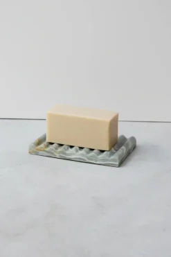 Binu Binu Marble Soap Dish - Blue Marble (Ochre Variation)< Homegoods