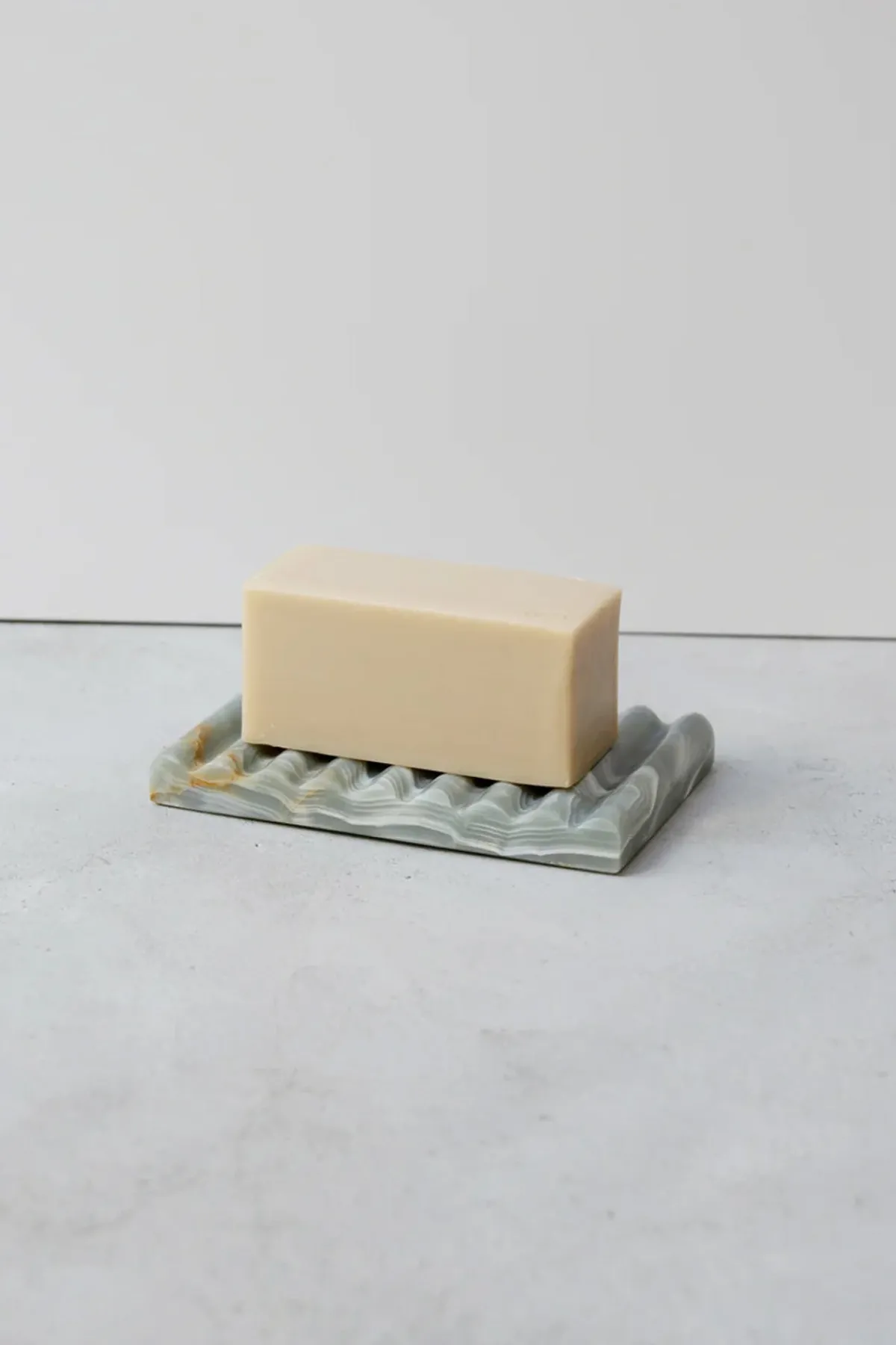Binu Binu Marble Soap Dish - Blue Marble (Ochre Variation)< Homegoods