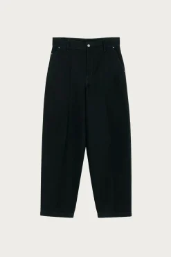 Lemaire Maxi Barrel Workwear Pants - Black< Pants