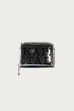 Kapital Mirror Leather THUMBS-UP Mini Wallet - Black< Accessories
