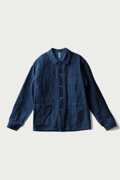 Cottle Mole Skin Town Jacket - Authentic Indigo< Coats, Jackets, And Vests