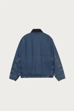 Carhartt Work In Progress OG Detroit Jacket - Blue/Dark Navy Stone Washed< Coats, Jackets, And Vests