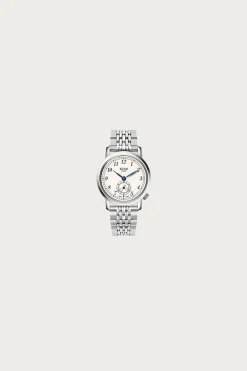 Kuoe Watches Old Smith 90-007 - Automatic White Dial/Blued Steel Hands/Stainless Bracelet< Accessories