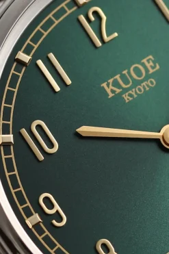Kuoe Watches Old Smith 90-0001 - Green Dial/Silver Case/Brown Leather Strap< Accessories