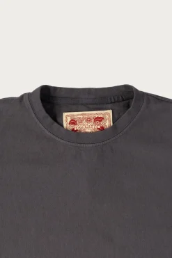 Monostereo On The Farm Raw Hem Tee - Washed Black< Tees And Sweats
