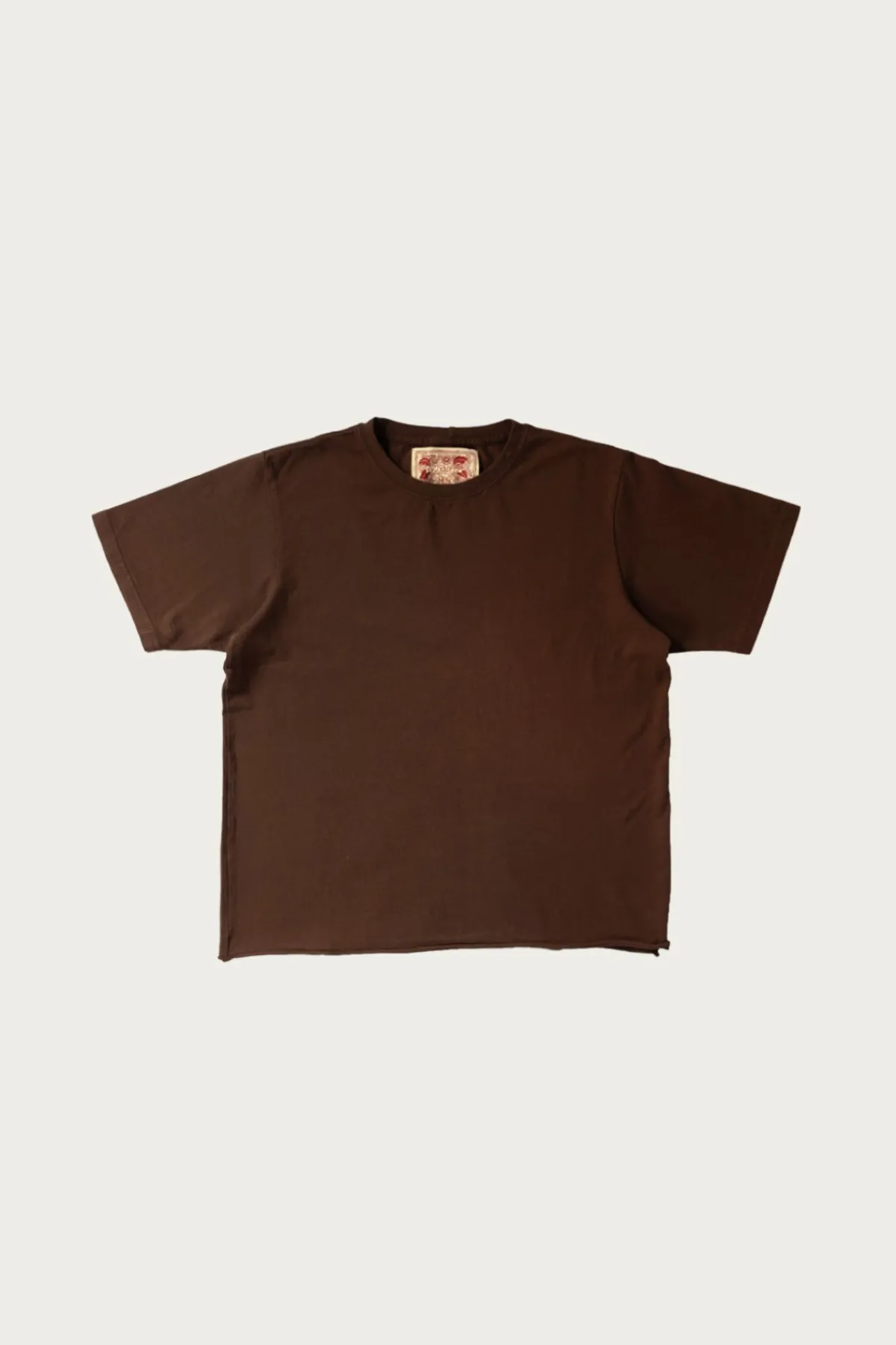 Monostereo On The Farm Raw Hem Tee - Cocoa< Tees And Sweats