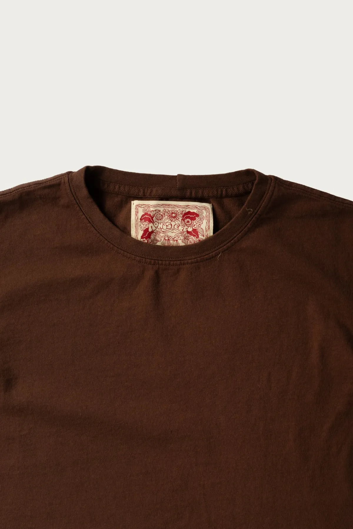 Monostereo On The Farm Raw Hem Tee - Cocoa< Tees And Sweats