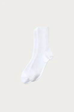 Rototo Organic Daily 3-Pack Ribbed Crew - White< Accessories