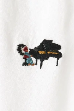 Kapital OX PIANO Motion Shirt - White< Tees And Sweats