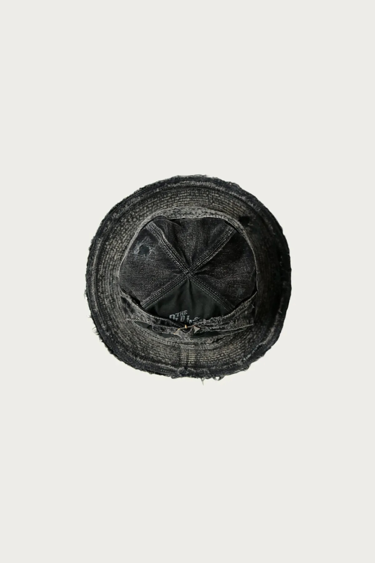 Kapital 11.5oz BLKxBLK Denim The Old Man And The Sea Hat (Crash Remake)< Accessories