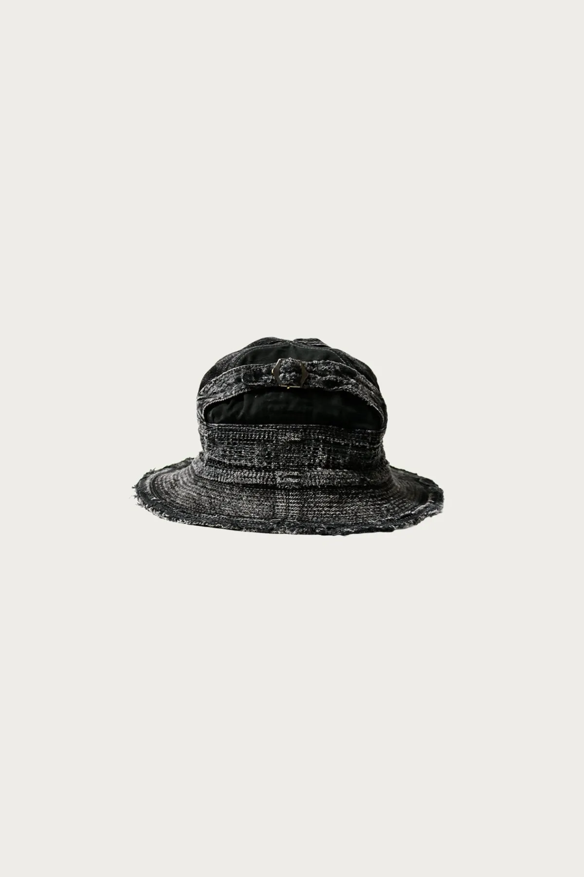 Kapital 11.5oz BLKxBLK Denim The Old Man And The Sea Hat (Crash Remake)< Accessories