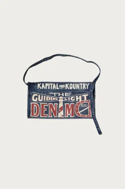 Kapital 13oz Denim Damaged Short AD Apron (GUIDING LIGHT) - Indigo< Accessories