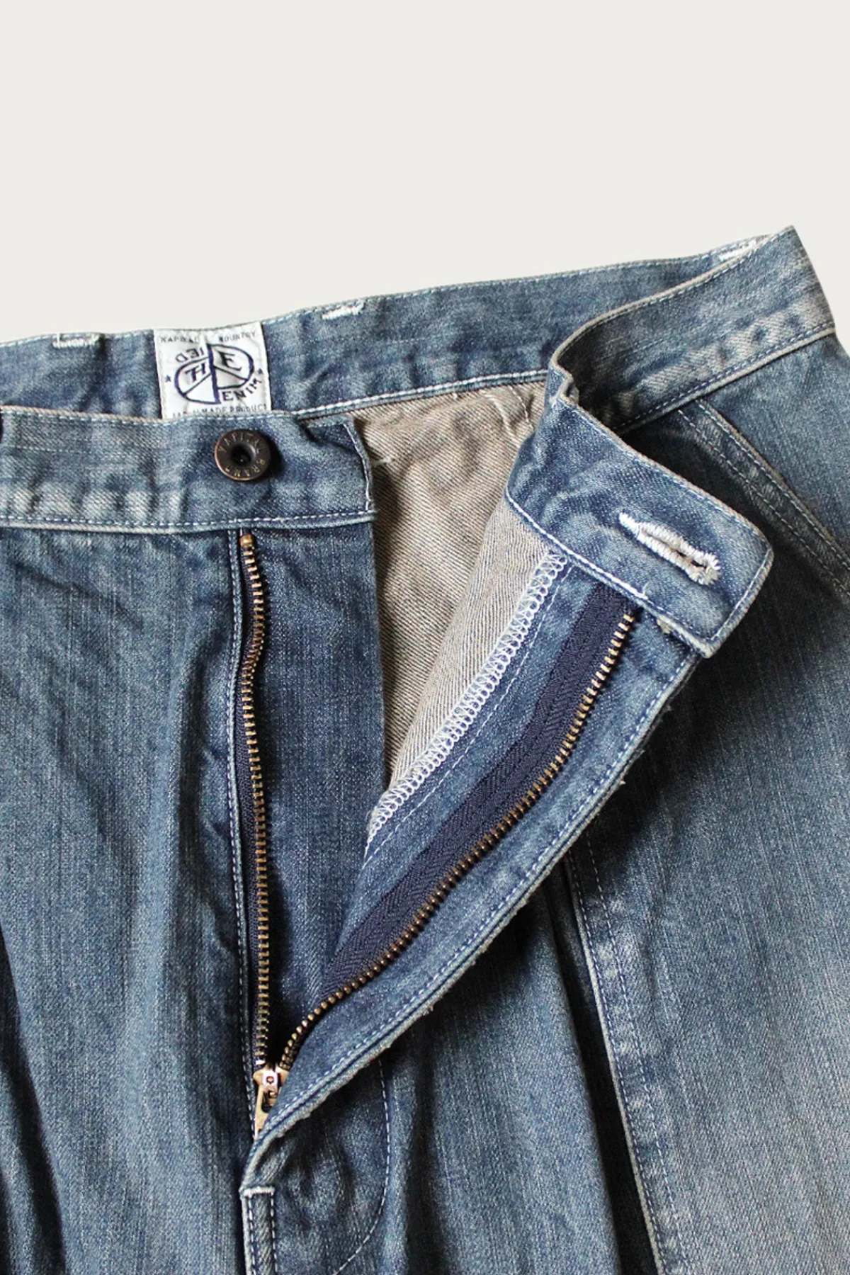 Kapital 14oz Denim FATIGUE Baggy Pants (RUSHFIELD Remake) - Indigo< Pants