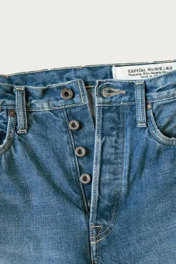 Kapital 14oz Denim TH Straight - Midtone< Denim