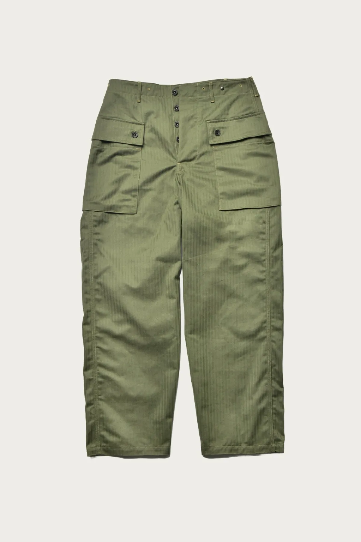 The Real McCoys P-44 Utility Trousers - Sage Green< Pants