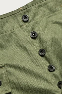 The Real McCoys P-44 Utility Trousers - Sage Green< Pants