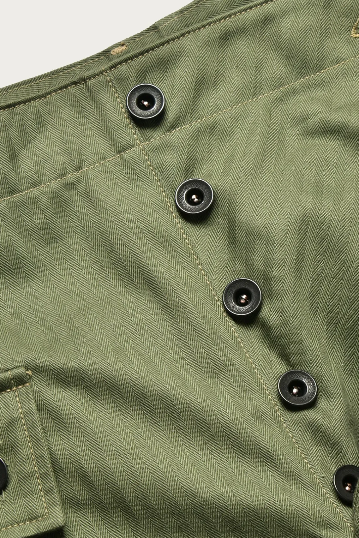 The Real McCoys P-44 Utility Trousers - Sage Green< Pants