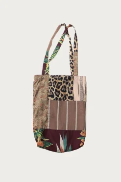 Kapital Patchwork NOVEL Tote Bag - Brown< Accessories