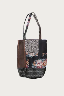 Kapital Patchwork NOVEL Tote Bag - Black< Accessories