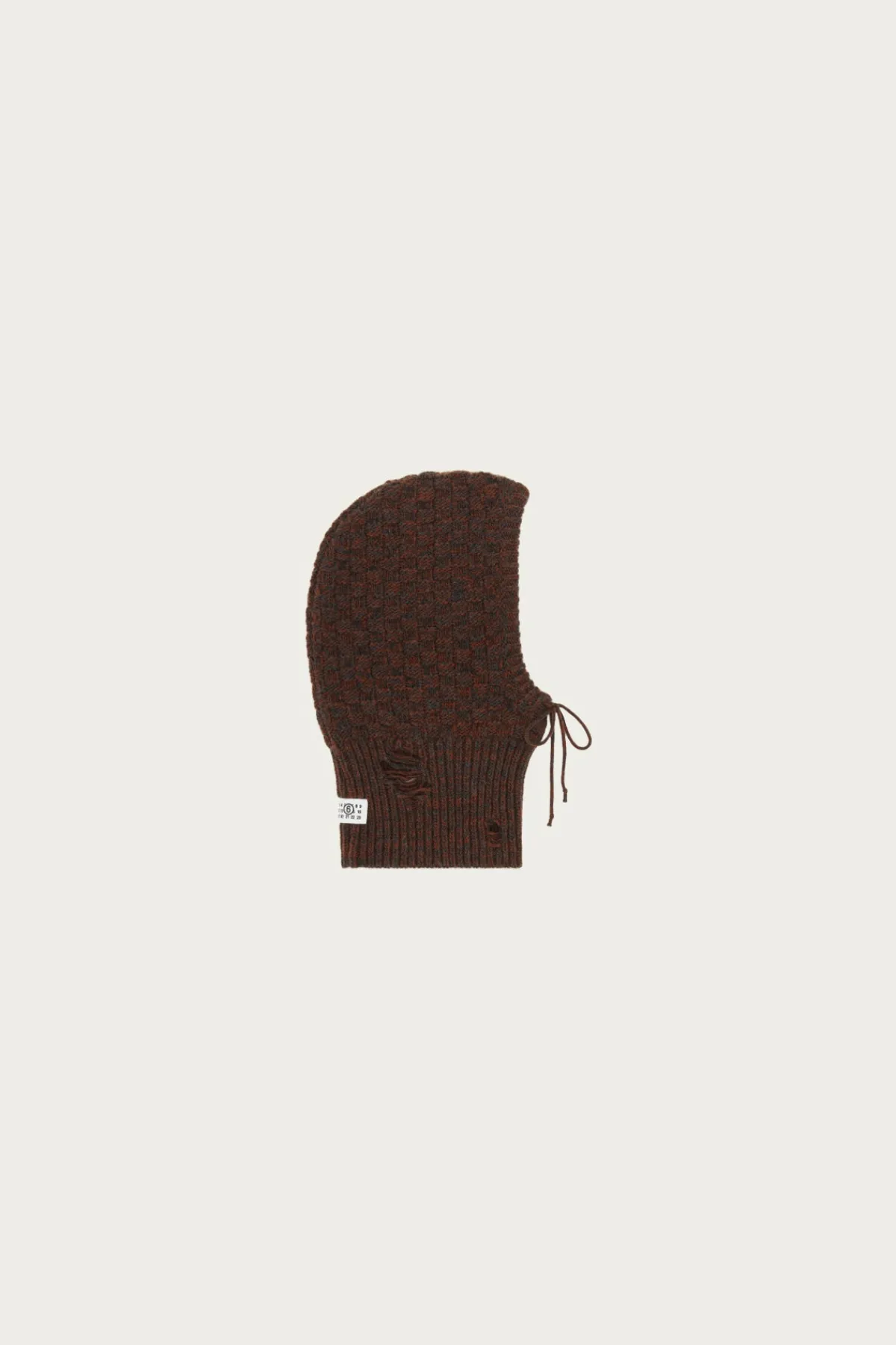 MM6 Maison Margiela Patterned Balaclava - Grey/Orange< Accessories