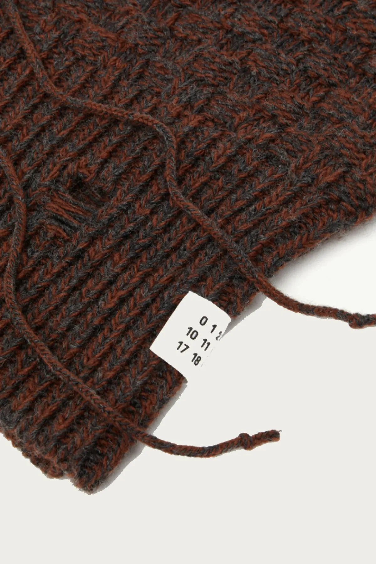 MM6 Maison Margiela Patterned Balaclava - Grey/Orange< Accessories