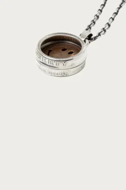 North Works Penny Smile 25¢ Tambourine Pendant Necklace< Accessories