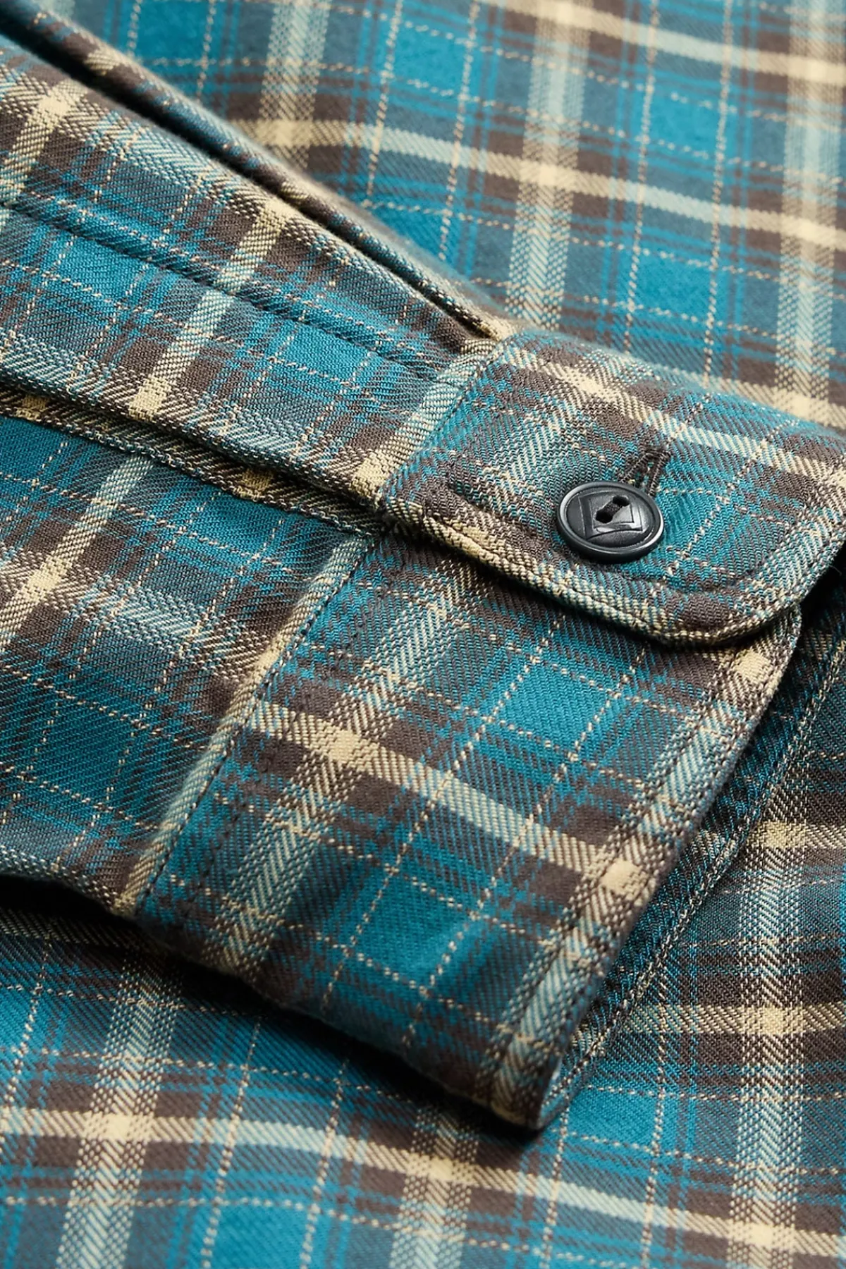 RRL Plaid Twill Workshirt - Teal/Multi< Shirts
