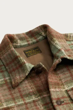 RRL Plaid Wool-Blend Workshirt - Green/Multi< Coats, Jackets, And Vests