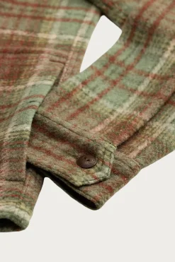 RRL Plaid Wool-Blend Workshirt - Green/Multi< Coats, Jackets, And Vests