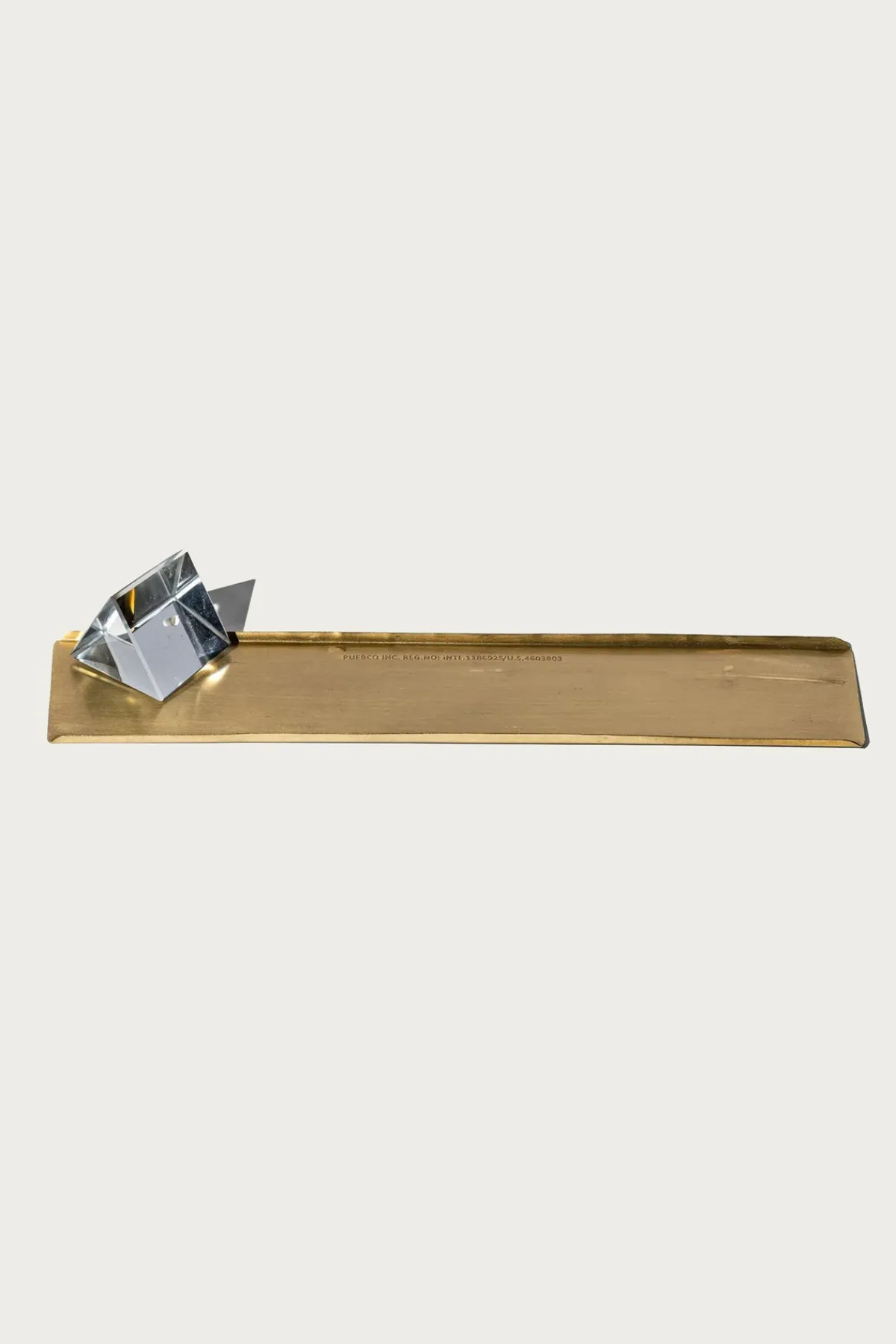 Puebco Prism Incense Holder w/ Brass Tray< Homegoods