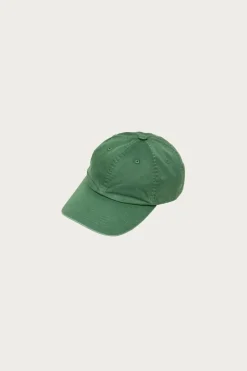 Auralee Product Dyed Finx Chino Cap - Dusty Green< Accessories