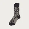 Rototo Rain Drop Crew - Black/Ivory< Accessories