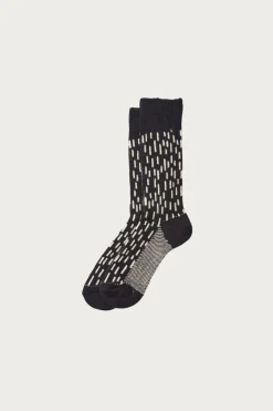 Rototo Rain Drop Crew - Black/Ivory< Accessories