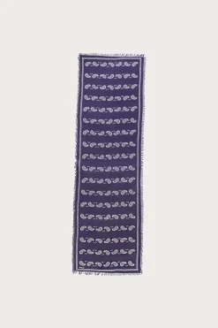 Kapital Rayon Fringe Stole (PECOS Paisley) - Purple< Accessories