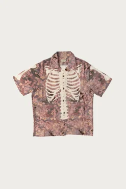 Kapital Rayon SAKURA-BONE Aloha Shirt - Grey< Shirts