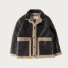 MM6 Maison Margiela Reversbile Leather/Shearling Jacket - Black/Brown< Coats, Jackets, And Vests