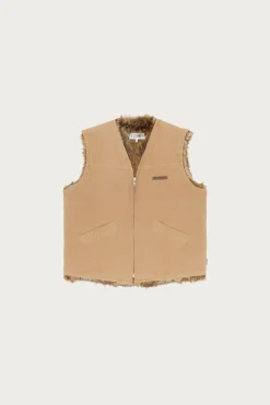 MM6 Maison Margiela Reversible Gilet - Tan/Brown< Coats, Jackets, And Vests