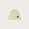 Gloverall Ribbed Merino Beanie - Ecru< Accessories