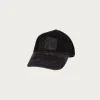 RRL Roughout Suede Cap - Black< Accessories