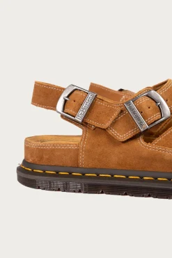 Dr. Martens San Archive Fisherman - Plush Suede Reverse Natural Tan< Footwear