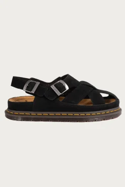 Dr. Martens San Archive Fisherman - Plush Suede Reverse Black< Footwear