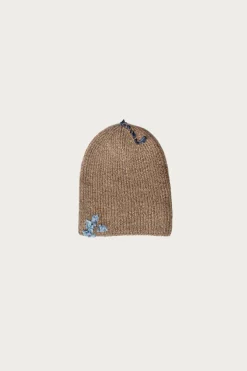 Cottle Silk Mohair Sparkle Beanie - Tree Bark< Accessories