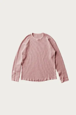 Cottle Silk Noel Organic Waffle Long Sleeve - Akane< Tees And Sweats