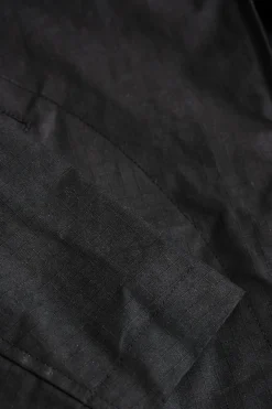 James Coward Site Jacket - Black Waxed Organic Ripstop< Coats, Jackets, And Vests