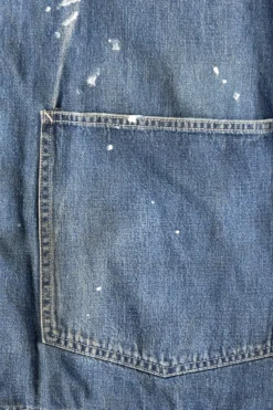 Visvim SS Coverall Down DMGD - Indigo< Coats, Jackets, And Vests