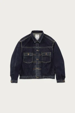 Visvim SS 101x JKT DMGD MUD OD - Mud Dye/Indigo< Coats, Jackets, And Vests